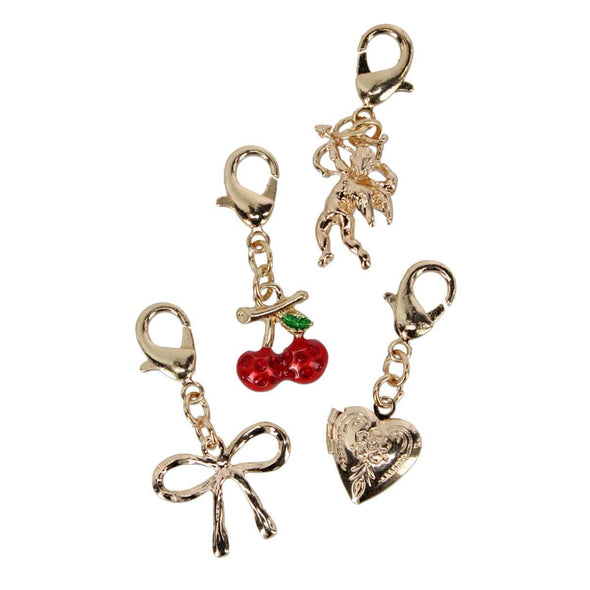 Women's Cherry Bow 4pc Multi Bag Charms