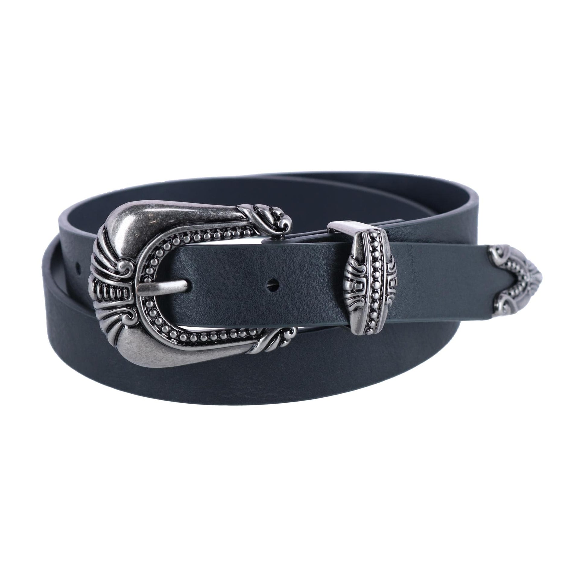 CTM® Women's 3 Piece Skinny Western Belt