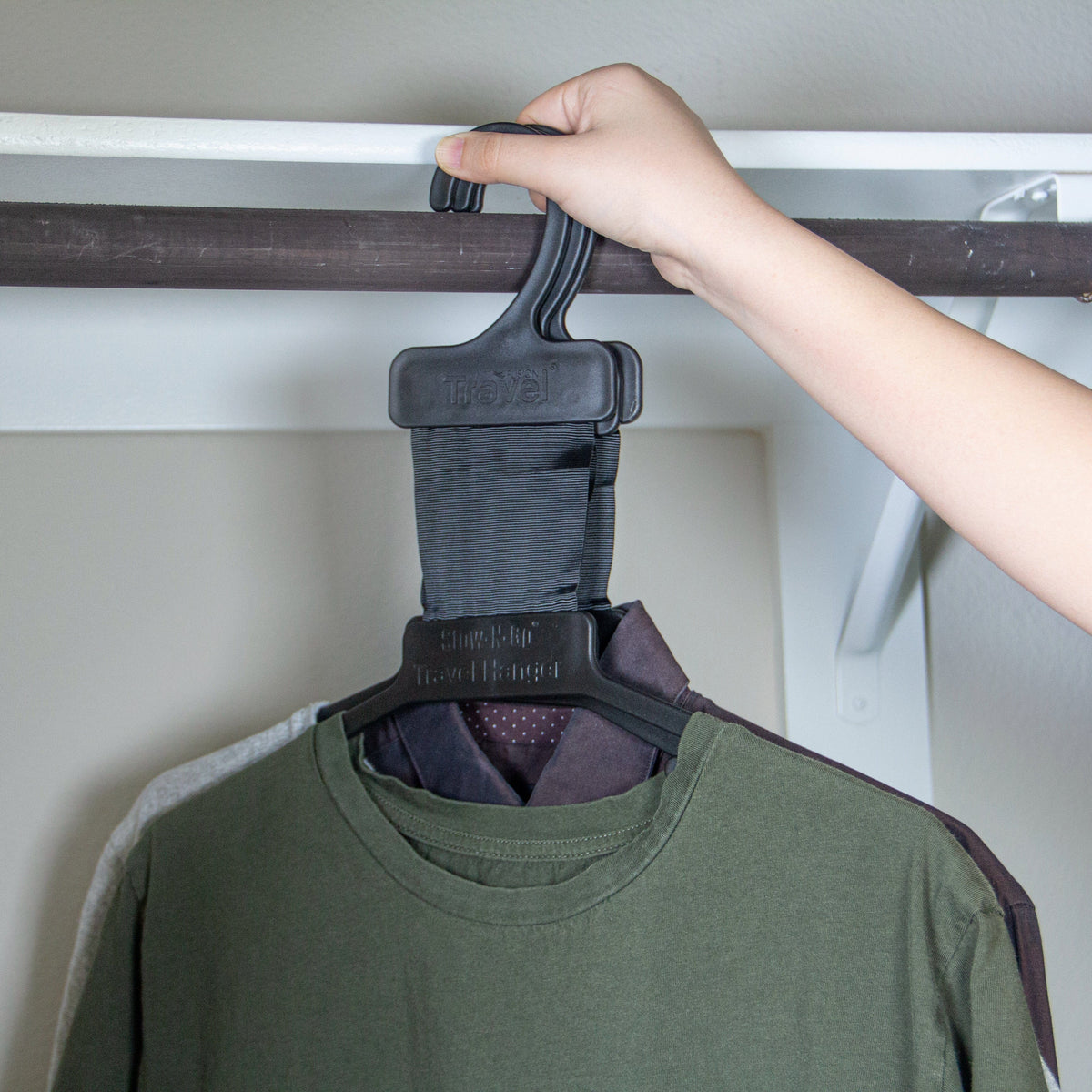 Grand Fusion Housewares, LLC Stow-N-Go® Folding Travel Hanger (3 pack Set)