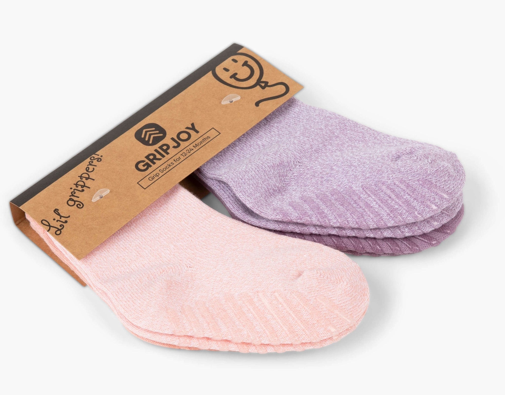 Gripjoy Socks Toddlers & Kids Pink & Purple Grip Socks - 4 pairs