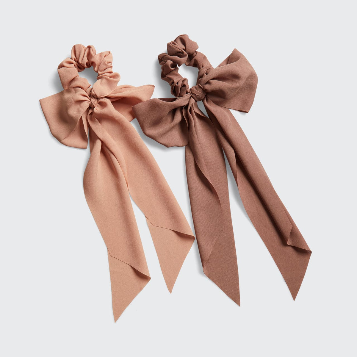 KITSCH Women's Crepe Scarf Scrunchie 2pc Set in Terra Cotta