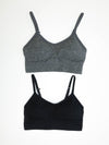 charcoal heather / black