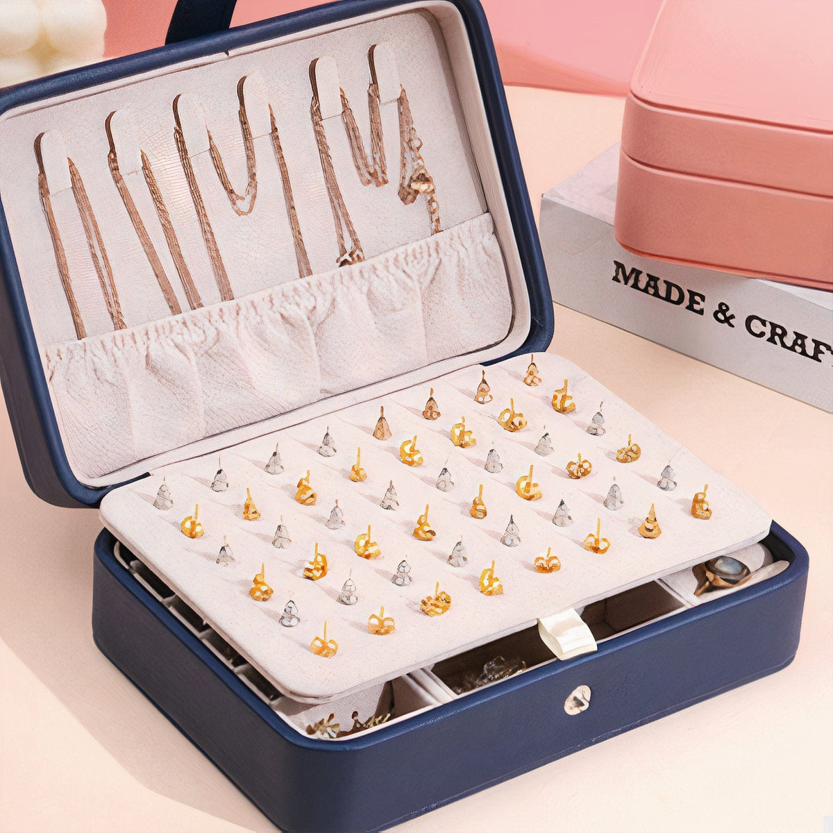 ClaudiaG Collection Women's Smart Jewelry Box - navy