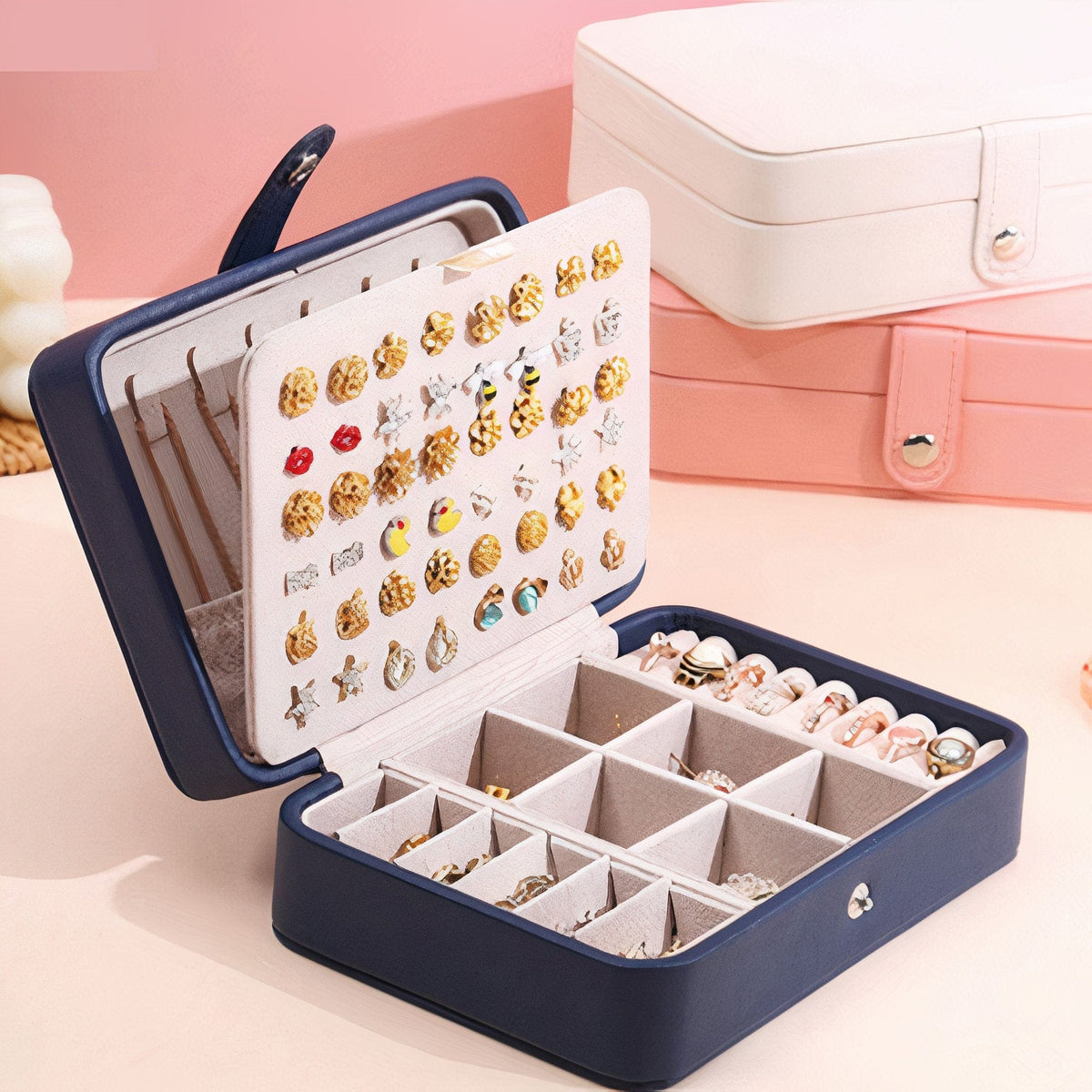 ClaudiaG Collection Women's Smart Jewelry Box - navy